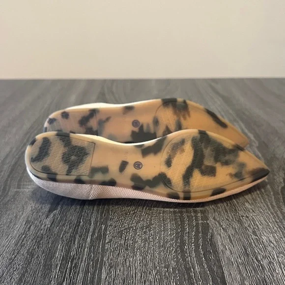 Rothy's Beige and Blue Pointed Toe Flats - Picture 6 of 8